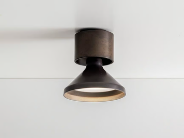 TRUMPET - LED adjustable brass spotlight by Aldo Bernardi - view 2